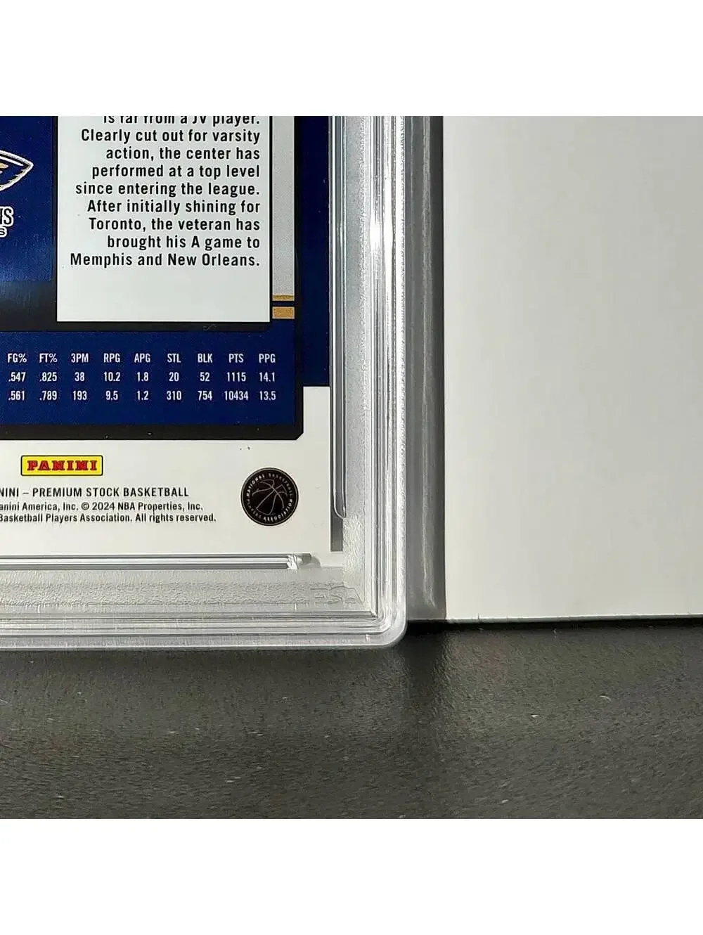 Jonas Valanciunas 2023 Panini Hoops Premium #112 40/75 Blue Pulsar PSA 10 Gem